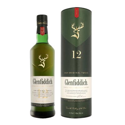 Glenfiddich 12 Years Whisky 40% | 100 cl