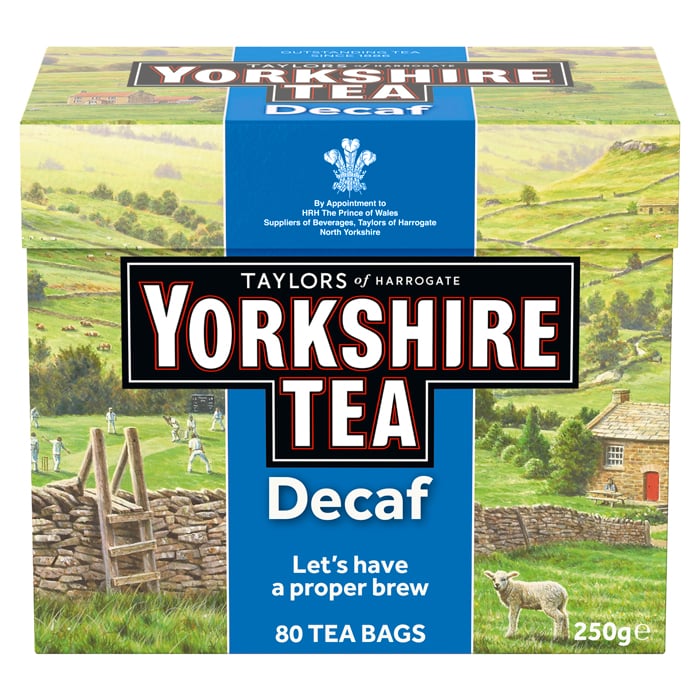 Yorkshire Decaf Thee | 5 × 80 zakjes