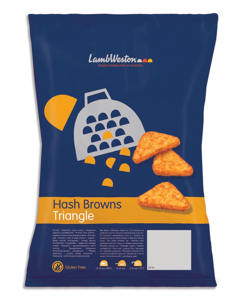 Lambweston Hash Brown Triangles | 4 × 2.5 kg frozen
