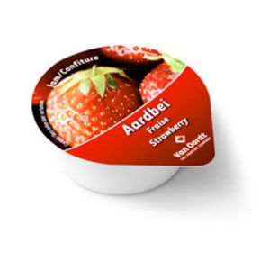 Van Oordt Aardbeienjam Kuipjes | 240 × 15 g