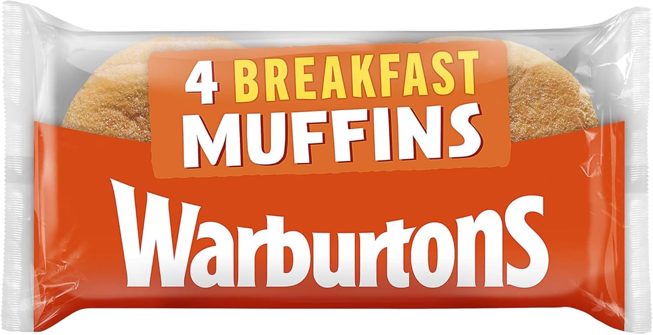 Warburtons Muffins | 4 stuks diepvries