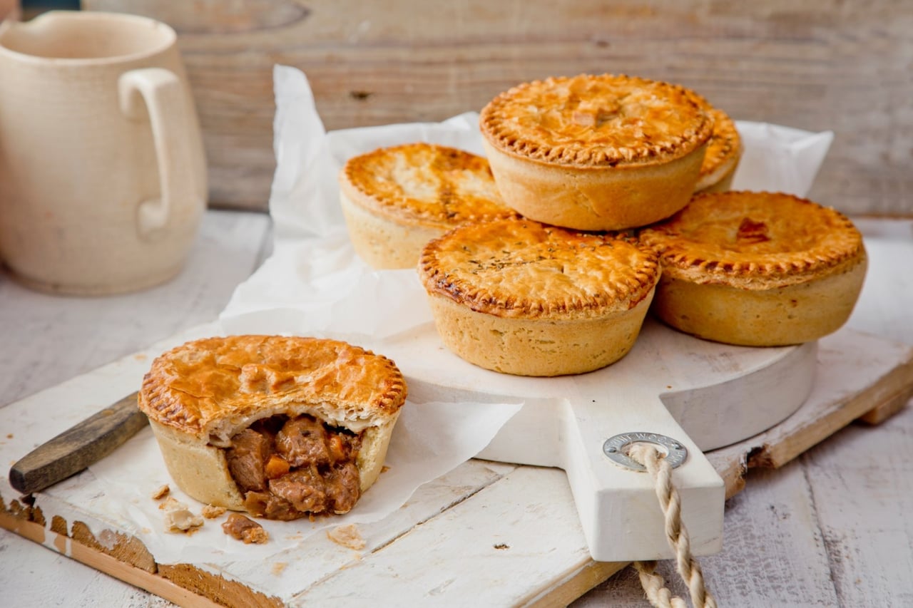 Pie Steak & Onion | 6 × 280 g diepvries