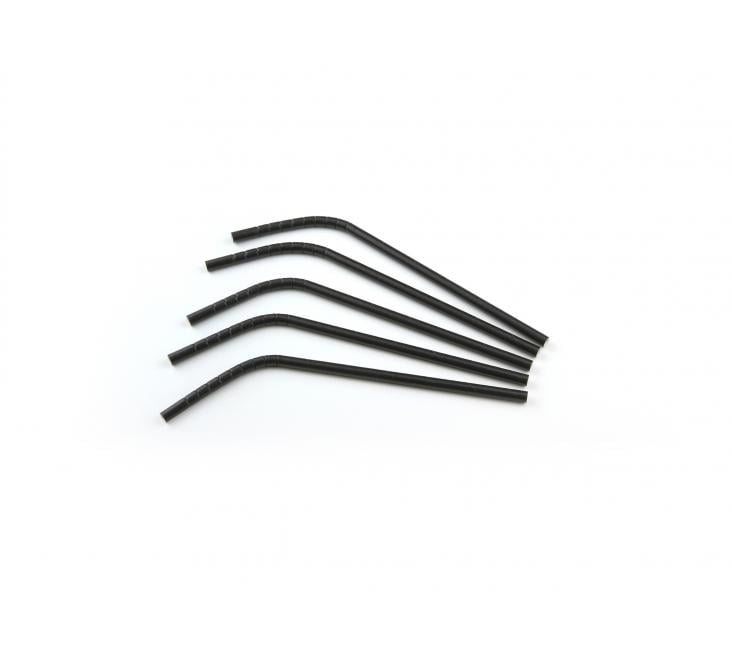 Sier Rietje Papier Zwart 20 cm, 6 mm dik | 24 × 200 stuks