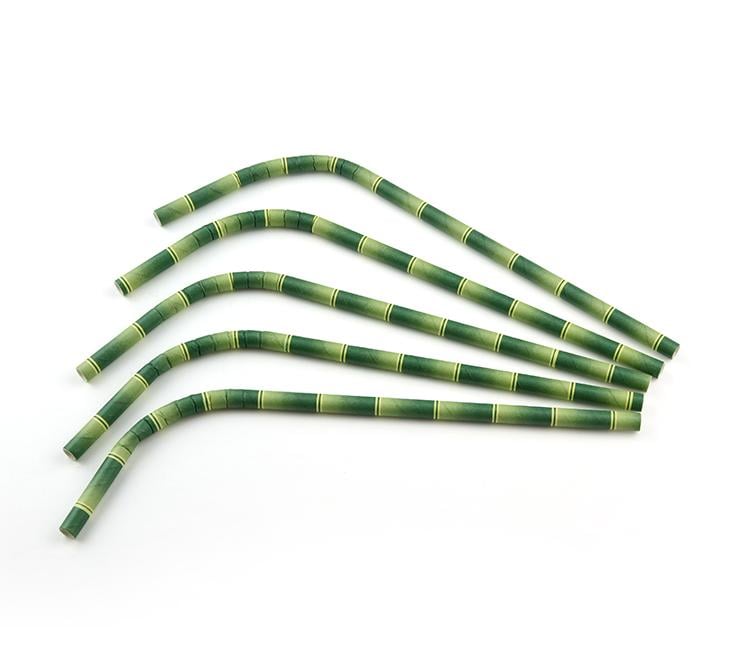 Sier Buigrietje Papier Bamboelook 24 cm, 7 mm dik | 100 stuks