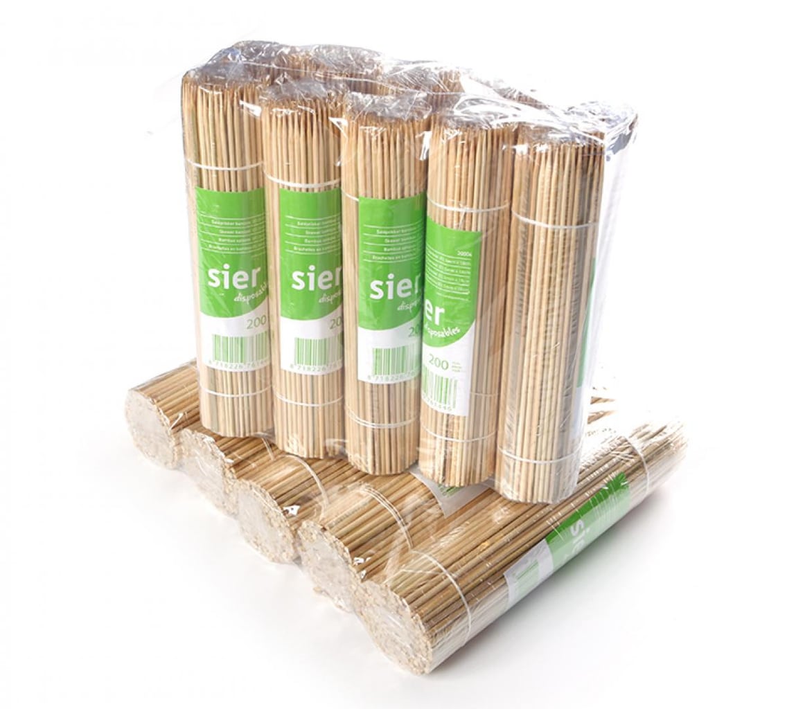 Sier Sateprikker 18 cm lang, 2.5 mm dik | 10 × 200 stuks