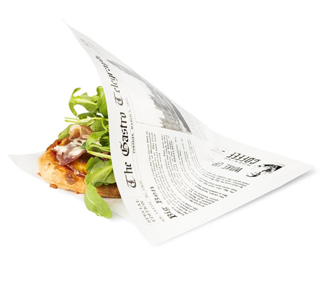 Sier Vetdichte Papieren Zakjes Krant 170 × 170 mm | 300 stuks